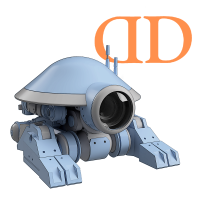 Folded Pit Droid Inspired 3D Printable Fan Art Files
