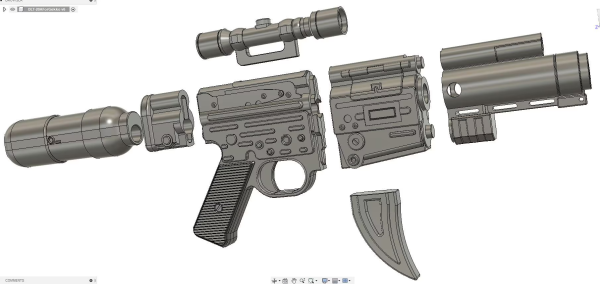 Gekko-Bounty Hunter Blaster Inspired Printable Fan Art Files - Image 8