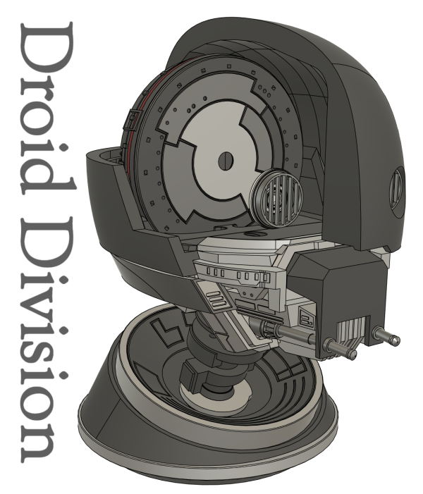Security Droid Inspired Head/Stand Printable Fan Art Files. - Image 4