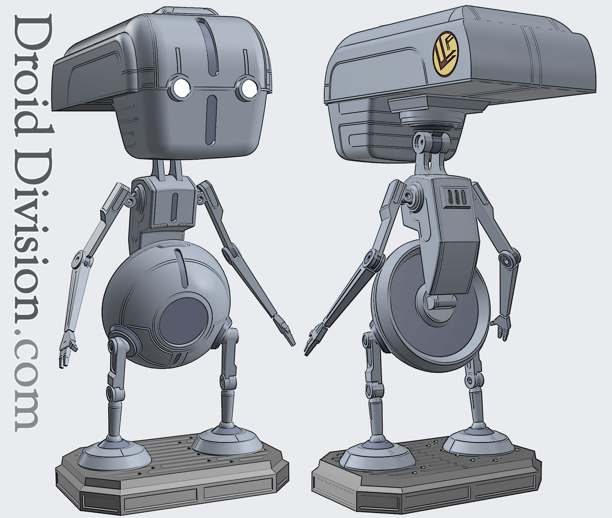 Techno-Service Droid Inspired Printable Fan Art Files - Image 2