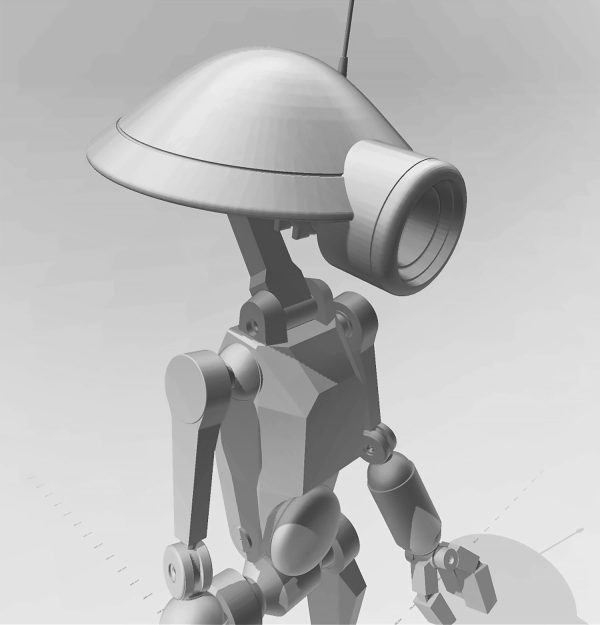Animated (Cartoon Styled) Pit Droid Inspired  3D Printable Fan Art Files - Image 7