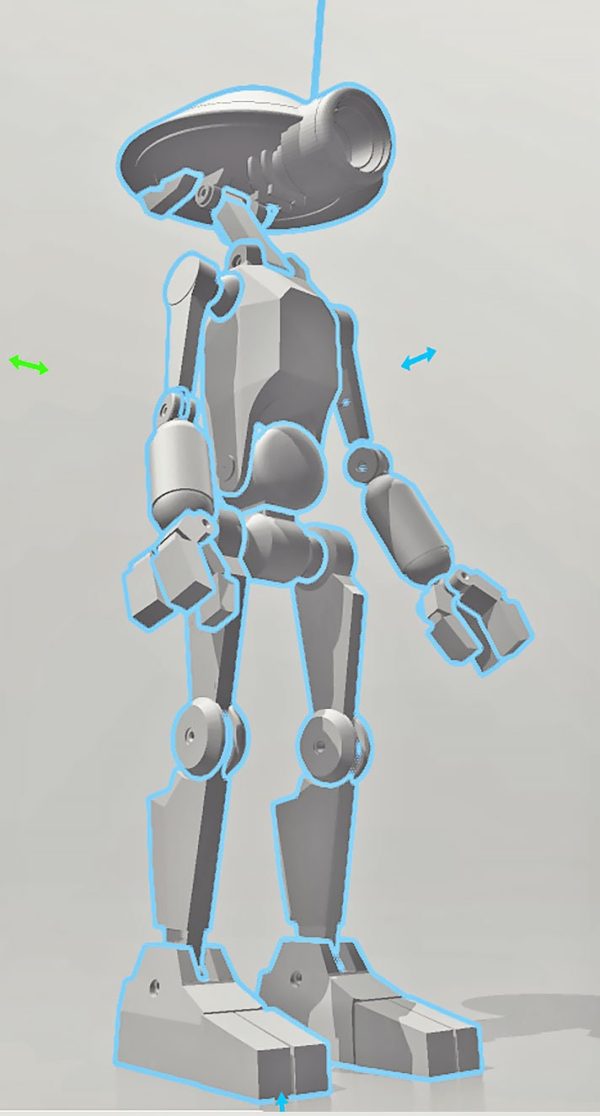 Animated (Cartoon Styled) Pit Droid Inspired  3D Printable Fan Art Files - Image 8