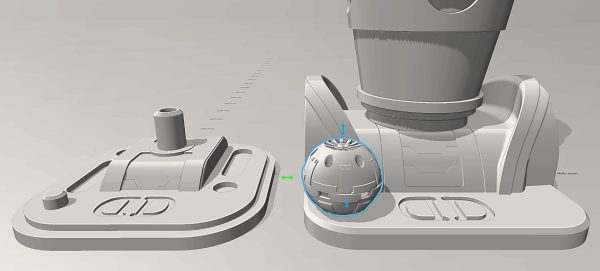 Nurse-Assassin Droid Inspired Head Display and Thermal Detonator Printable Fan Art Files - Image 5
