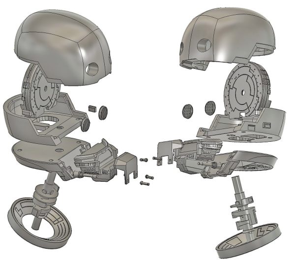Security Droid Inspired Head/Stand Printable Fan Art Files. - Image 9