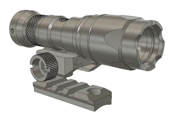 Tactical Light for Anthology Blasters Inspired Printable STL Fan Art Files - Image 3