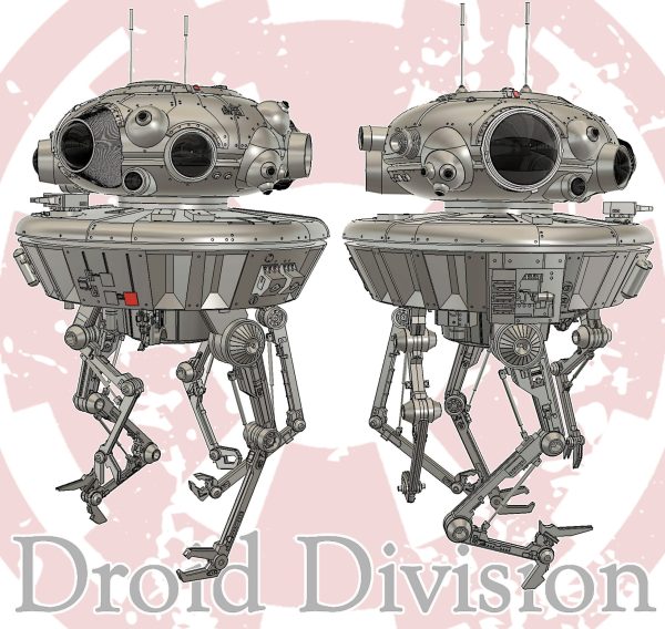 Probe Droid Inspired Fan Art Files for Full, or Studio Scale Printing. - Image 7