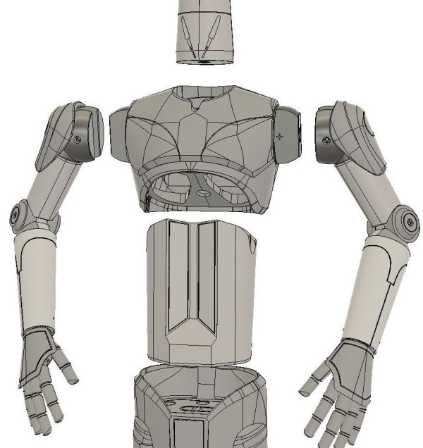 RQ Protocol Droid Inspired Printable Fan Art Files - Image 7