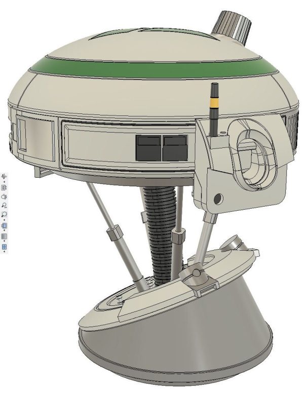Pilot-Navigator Droid Inspired Head Display 3D Printable Files - Image 5