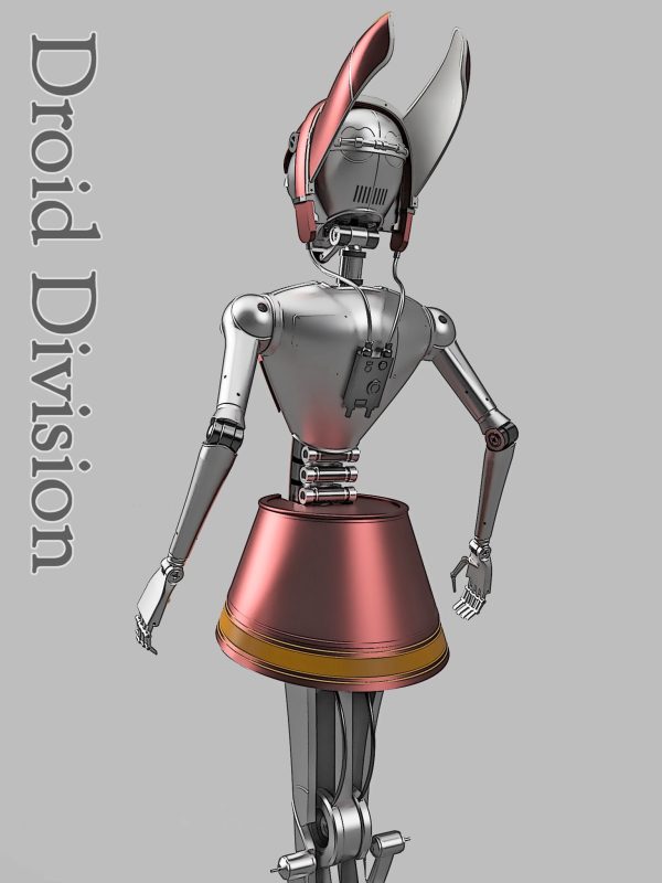 Waitress Droid Inspired Fan Art STL Files for 3Dprinting - Image 8
