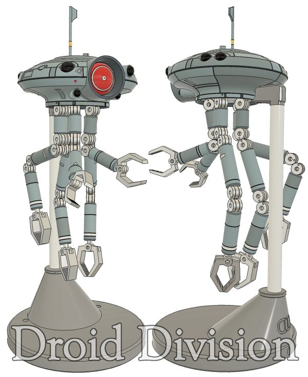 Animated Styled ID-9 Seeker Probe Droid Inspired Fan Art Printable Files - Image 2
