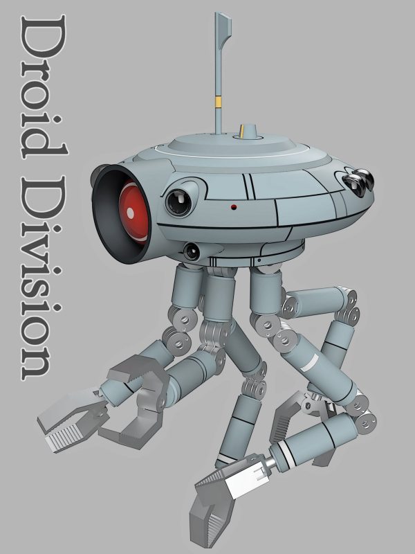 Animated Styled ID-9 Seeker Probe Droid Inspired Fan Art Printable Files - Image 6