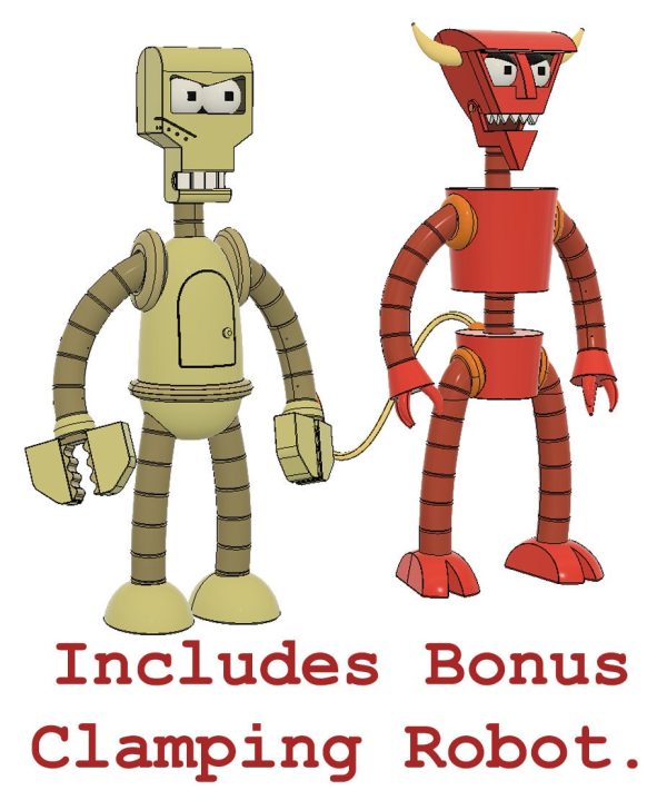 RobotDevil & Clamping Robot Inspired Fan Art Printable Files - Image 2