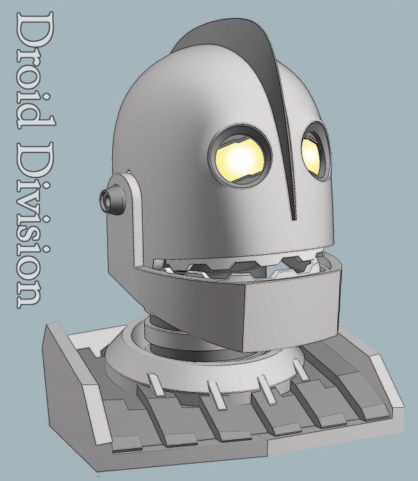 Huge Robot! Head Display, Printable Fan Art Files. - Image 3